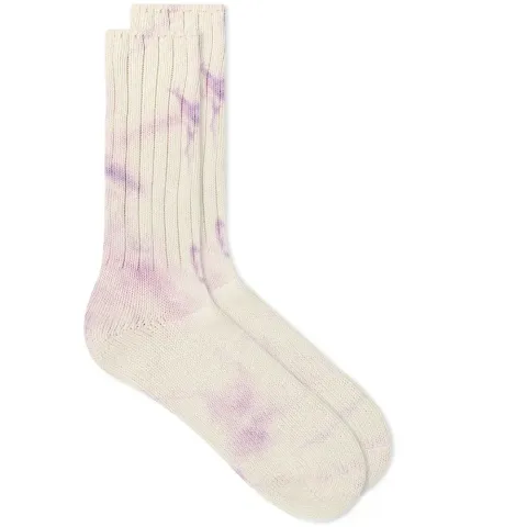 Uneven Dye Crew Sock
