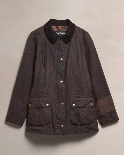 Re-loved Women's Beadnell Waxed Jacket - Size 14