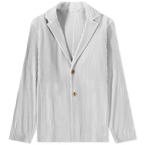 Pleated Single Breasted Jacket