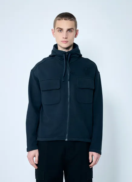 Logo Embroidery Hooded Sweatshirt