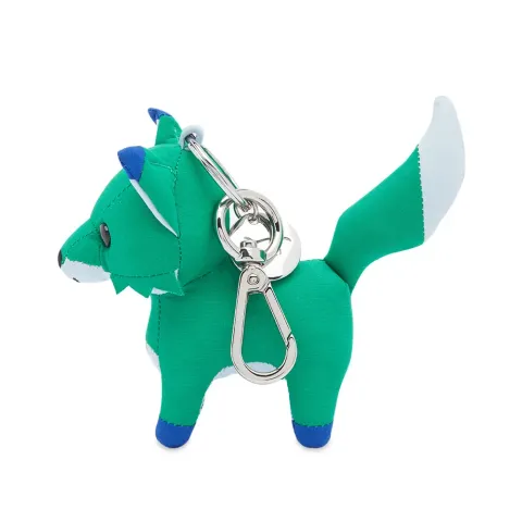 Small Colorblock Fox Bag Charm