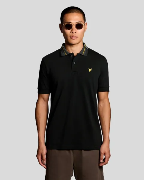 Lyle & Scott Tartan Collar Polo Shirt
