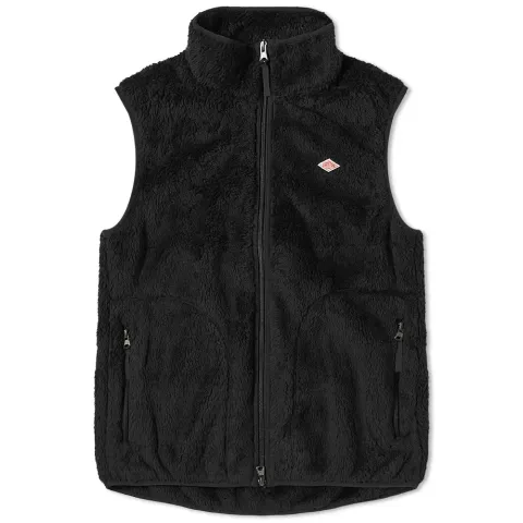 High Pile Fleece Stand Collar Vest