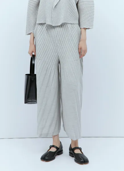 Linen Like Pleats Pants