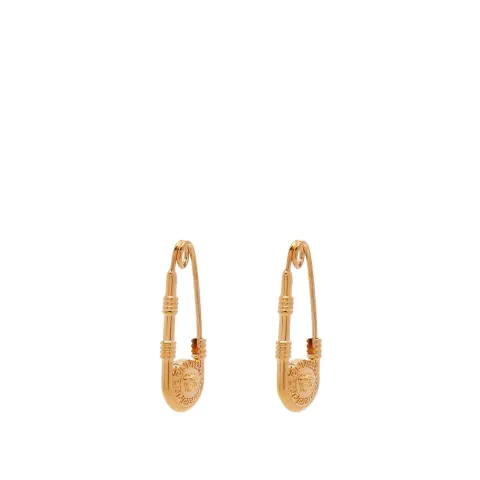 Safety Pin Medusa Head Earrings