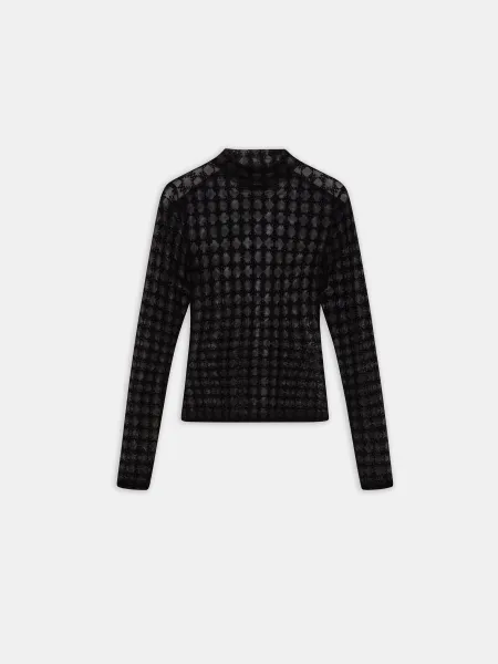 WOMEN - WOMEN'S MA QUAD FLOCKED TOP - Black