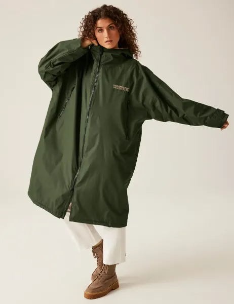 Regatta Waterproof Hooded Changing Robe Khaki