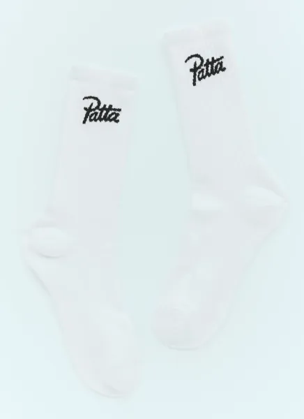 Logo Jacquard Socks