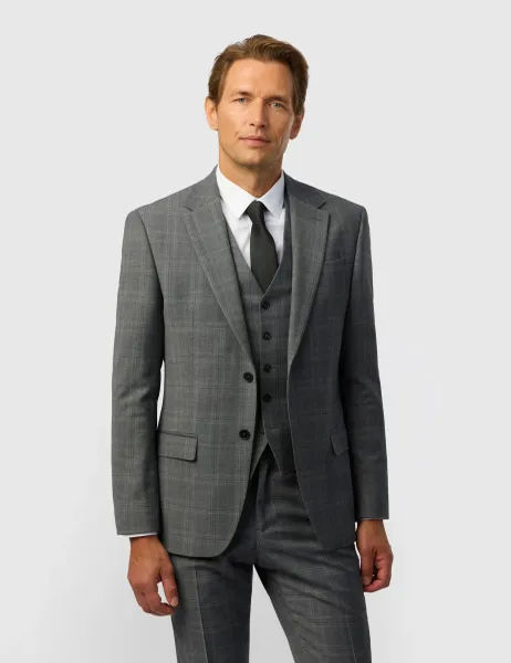 Ted Baker Slim Fit Wool Blend Suit Jacket Grey