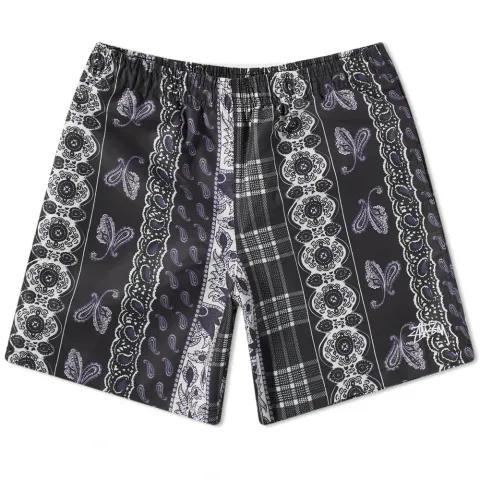Paisley Plaid Water Short