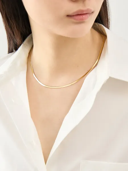 Snake Chain Necklace 18kt Gold
