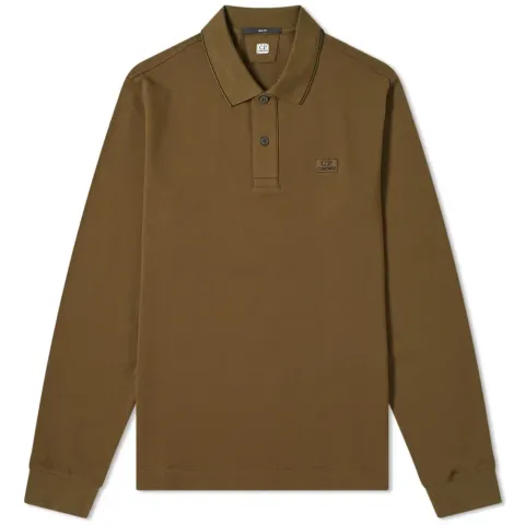 Long Sleeve Patch Logo Polo