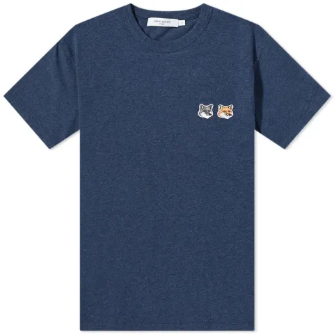 Maison Kitsuné Double Fox Head Patch T-Shirt