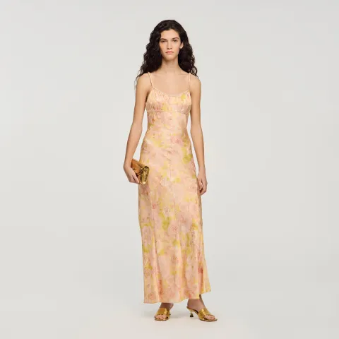Flower print maxi dress