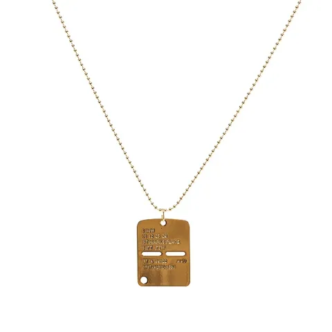 Military Tag Necklace