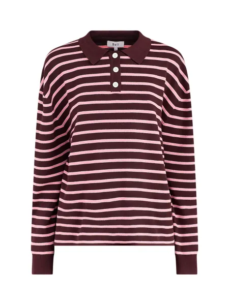 Boii Adanne Stripe Knot Polo Top
