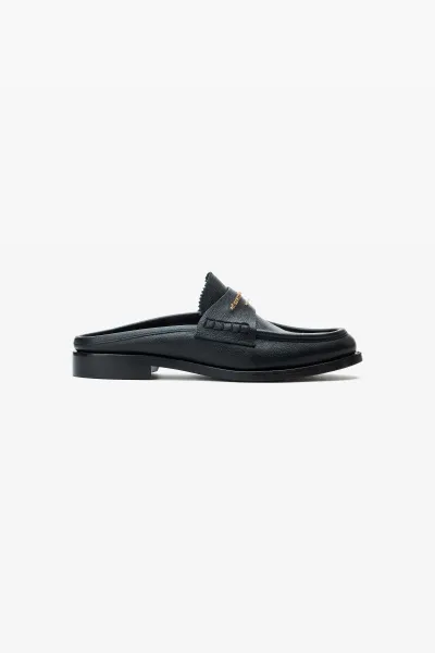 Black Carter Loafers in Leather
