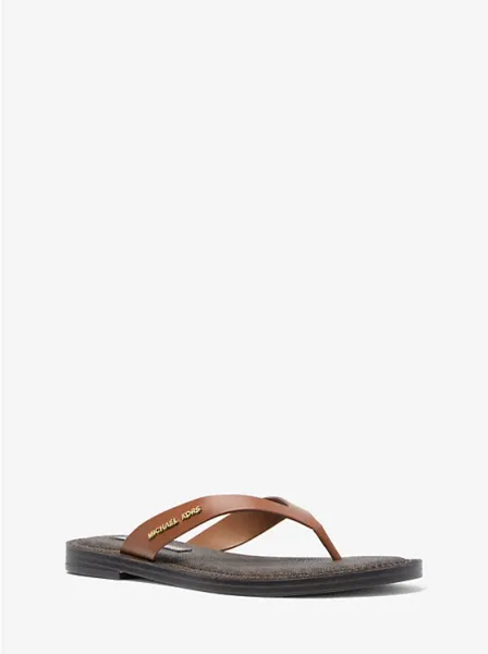 Michael Kors Koko Leather Flip Flop