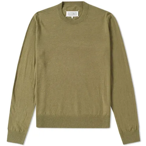 14 Elbow Patch Crew Knit