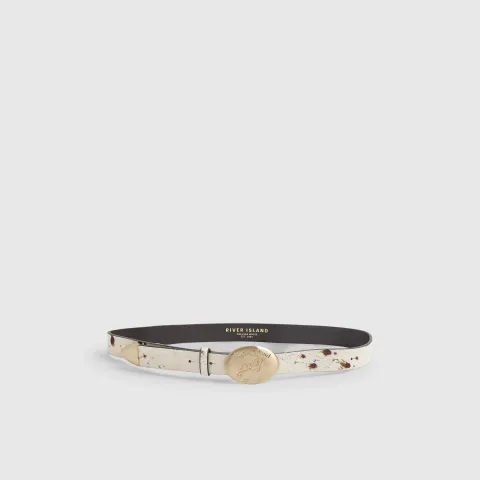 River Island Pony Hair Leather Belt