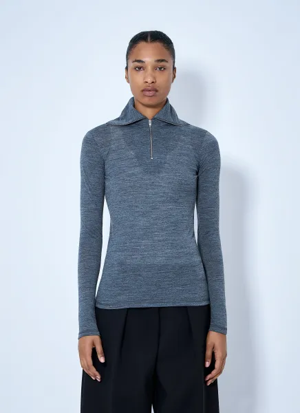 Quarter-Zip Long Sleeve Top