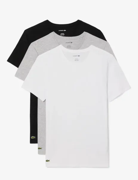 Lacoste 3 Pack Pure Cotton T-Shirts Multi