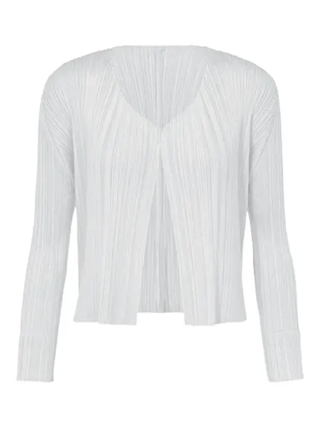 Pleats Please Cardigan L Grey