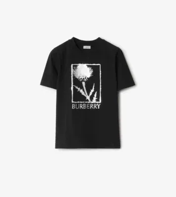 Thistle Cotton T-shirt in Black