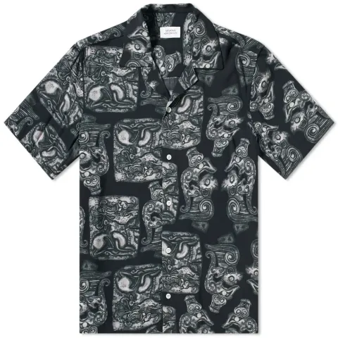 Short Sleeve Canty Pendant Vacation Shirt