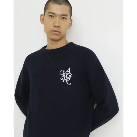 River Island Cotton Embroidered Ar Sweatshirt
