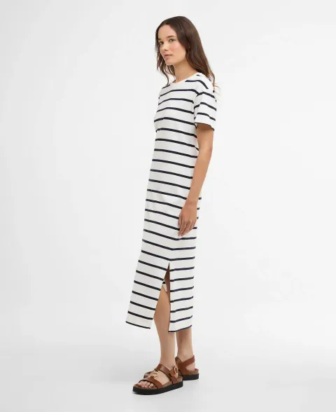 Selena Striped Midi Dress