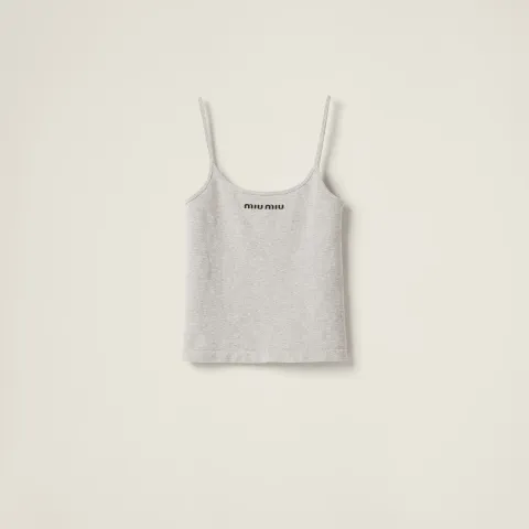Seamless mélange top