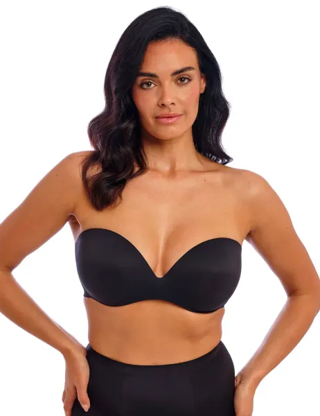 Wacoal Ines Secret Strapless Wired Multiway Push-Up Bra C-F Black