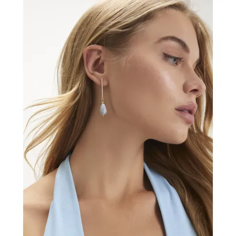 River Island Stone Stick Drop Earrings