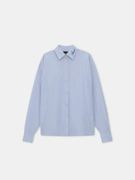 WOMEN - WOMEN'S STRIPED SHIRT - Ashley Blue
