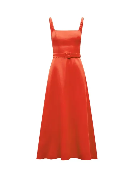 Forever New Hayden Square Neck Midi Dress
