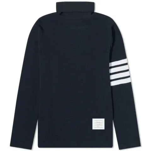 4 Bar Waffle Roll Neck