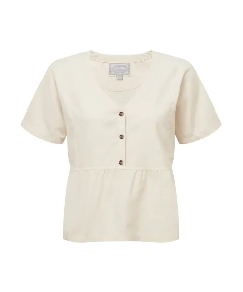 Schöffel Country Lavenham Linen Top - Oat