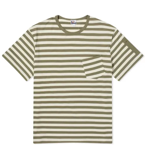 x Nigel Cabourn Stripe Pocket T-shirt