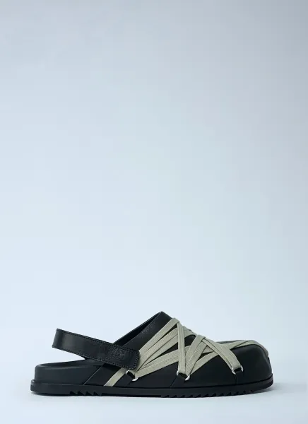 Megalace Leather Mules