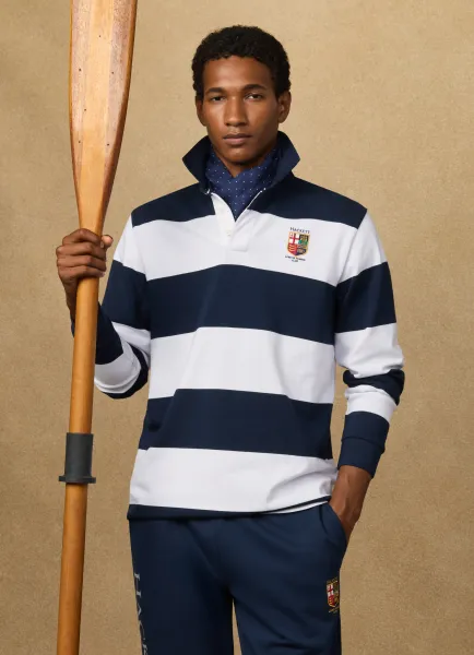 Classic Fit LRC Striped Rugby Shirt