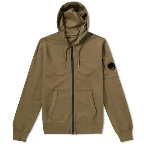 Garment Dyed Light Fleece Zip Hoody
