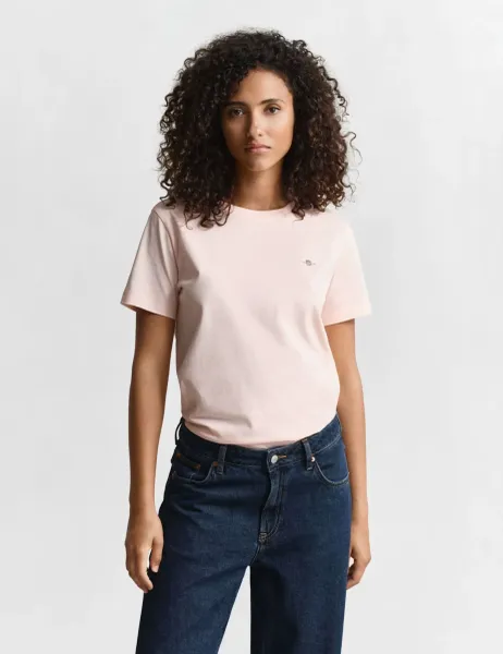 Gant Pure Cotton T-Shirt Pink