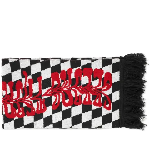 Checker Leaf Scarf
