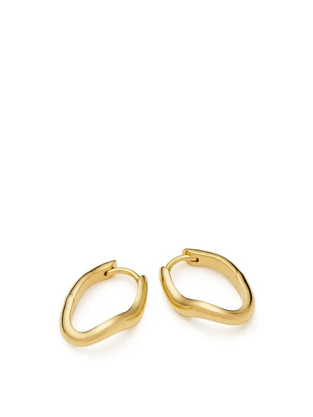 Missoma Molten Classic Small Hoop Earrings - 18KT Gold Plated