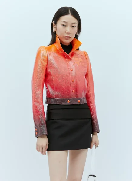 Gradient Sunset Vinyl Jacket