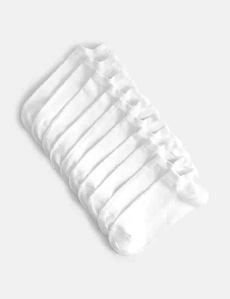 Marks & Spencer 10 Pack Cool & Fresh Trainer Liners White