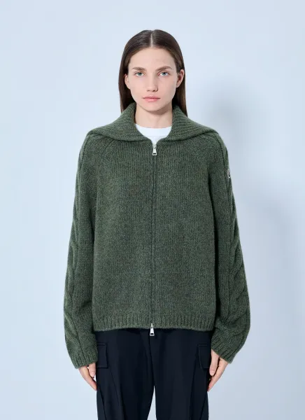 Moncler Zipped Knit Sweater