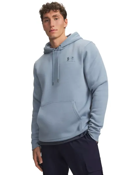 Under Armour Icon Cotton Rich Fleece Hoodie Light Blue