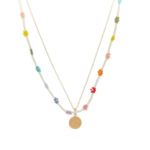 Flower & Forget Me Not Necklaces